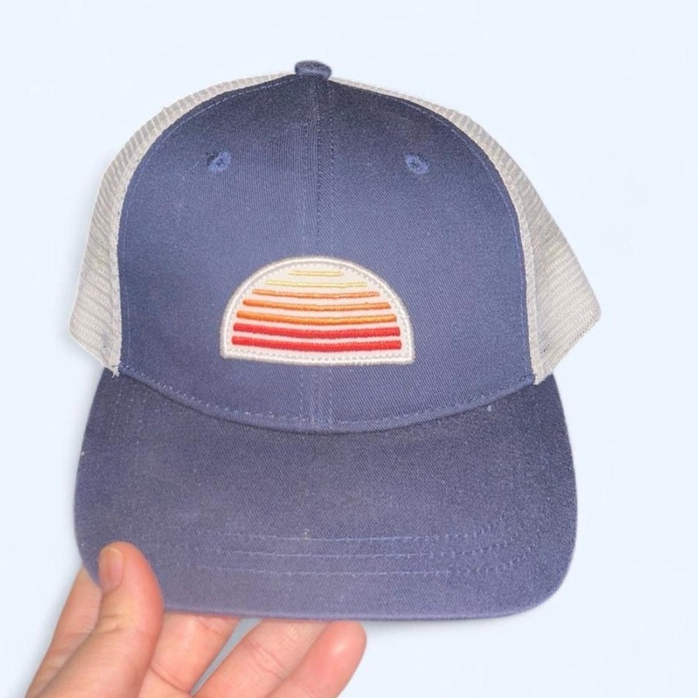 J. Crew White Mesh Trucker Hat